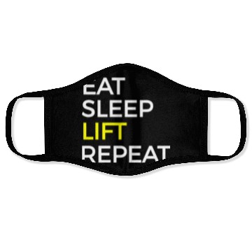Discover Lift Weightlifting Exercise Training Face Masks