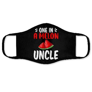 Discover One In A Melon Uncle Watermelon Family Face Masks