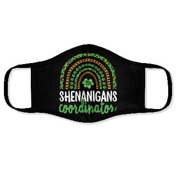 Discover Shenanigans Coordinator Teacher St Patricks Day Face Masks