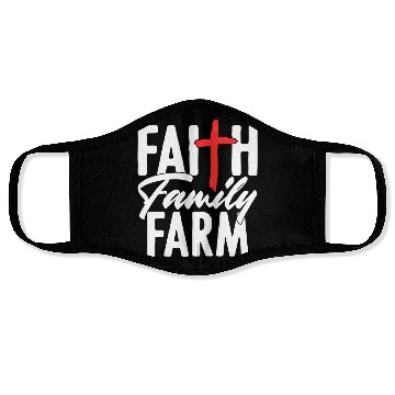 Discover Farm Religious Christian Family Farmer Rancher Far Face Masks