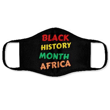 Discover design Face Masks Black History Month Africa
