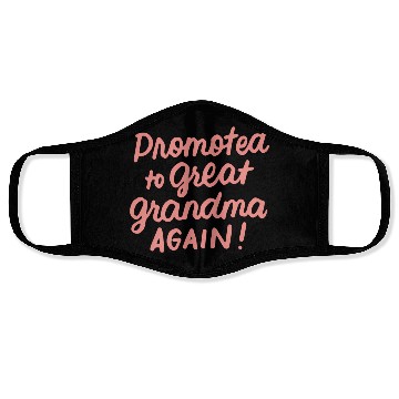 Discover Promoted To Great Grandma Again Pregnancy Announce Face Masks