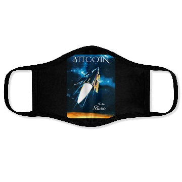 Discover Bitcoin - To the Stars! Face Masks