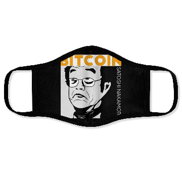 Discover Bitcoin Coin-Satoshi Nakamoto Face Masks