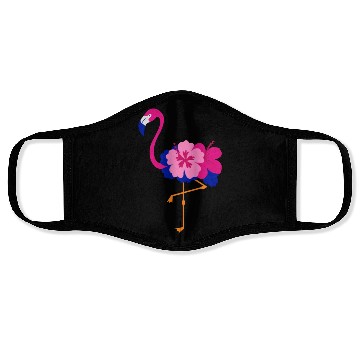 Discover Flower Flamingo Face Masks