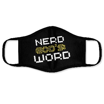 Discover Nerd God's Word Face Masks