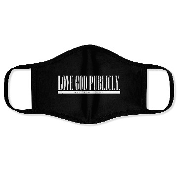 Discover Love God Publicly Bible Scripture Jesus Believer Face Masks