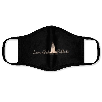 Discover Love God Publicly Christian Quote Catholic Jesus Face Masks
