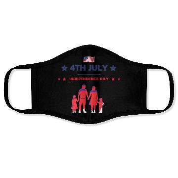 Discover Happy independence day Face Masks