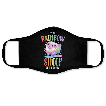 Discover Rainbow Sheep LGBTQ Transgender Pride Community Face Masks