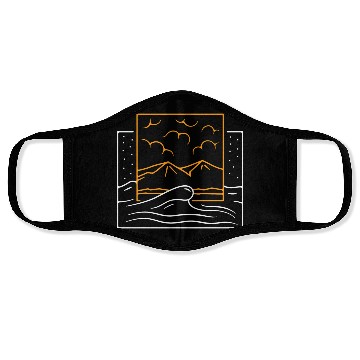 Discover Mountain And Ocean Face Masks