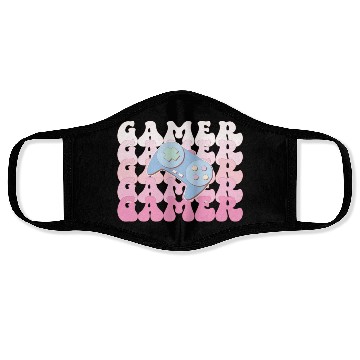 Discover Gamer, Happy Game Day Face Masks