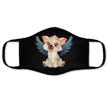 Discover Kawaii Hyena Angel - Sweet Flight through the Face Masks