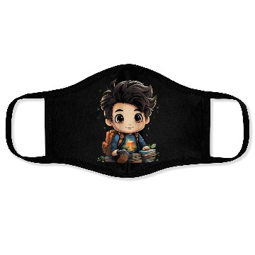 Discover Back to School Pre-K Kindergarten Student Chibi Face Masks