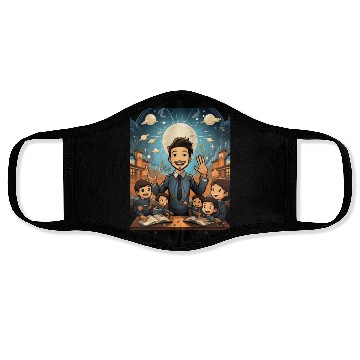 Discover Back to School Pre-K Kindergarten Teacher Student Face Masks