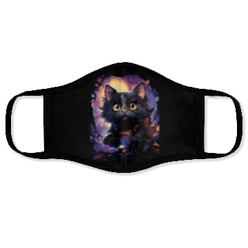 Discover Back to School Funny Cat Kitten Wearing School Face Masks