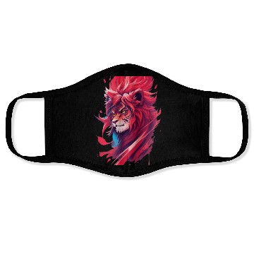 Discover Ninja lion nice Face Masks Ai design