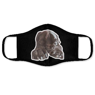 Discover Cane corso in its natural sleeping environment Face Masks