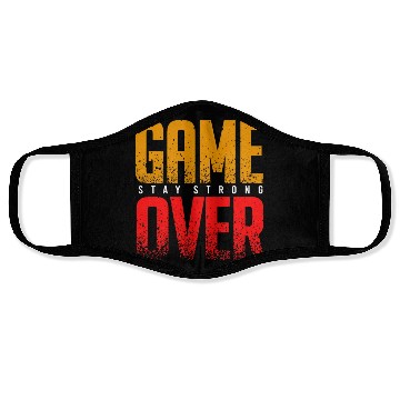 Discover Game over vector Face Masks design
