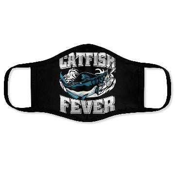 Discover Noodling Flathead Fishing Catfish Angler Face Masks
