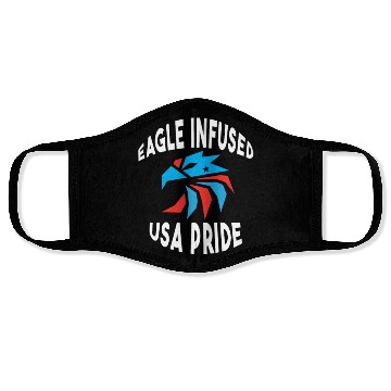 Discover Eagle Infused, USA Pride Face Masks