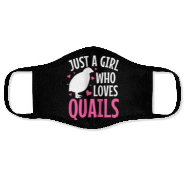 Discover Quails Quail Lover Face Masks