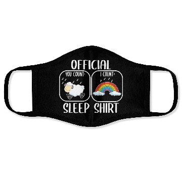 Discover Counting Sheep Rainbow Sleep Face Masks