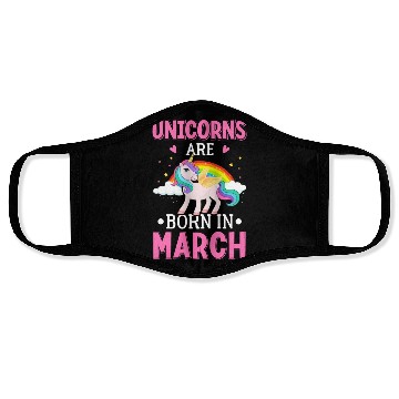 Discover unicorn Face Masks design typography vintage 1