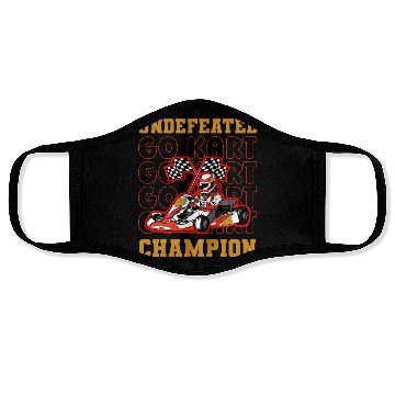 Discover Go Kart Karting Champion Face Masks