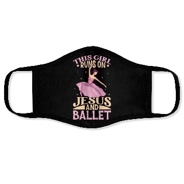 Discover Ballet Ballerina Dance Dancer Dancing Ballet Gift Face Masks