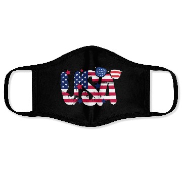 Discover USA Flag Patriotic 4th of July America day of Face Masks