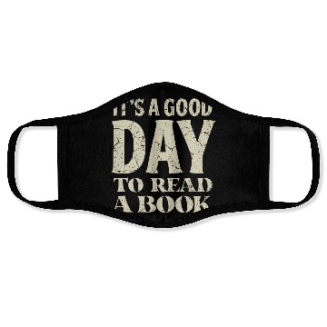 Discover Good Day To Read A Book Lover Face Masks