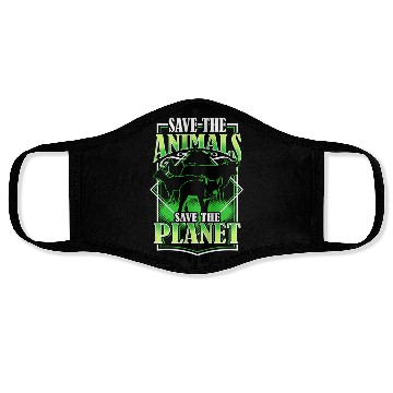 Discover Save The Animals Save The Planet Face Masks