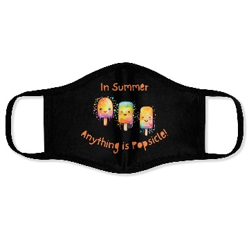 Discover In Summer, Anything is Popsicle Face Masks