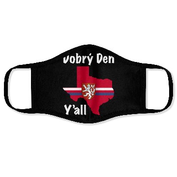 Discover Dobry Den Y all Texas Czech Heritage Face Masks