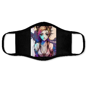 Discover lady punk Face Masks