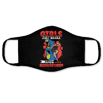 Discover Pinball Machine Pinball Player Funny Pinball Face Masks