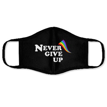 Discover never give up Face Masks