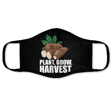 Discover Cassava Farmer Plant Grow Harvest W Face Masks