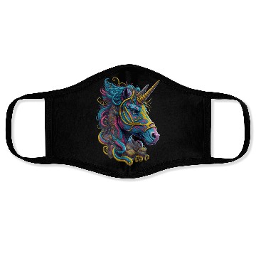 Discover Cute Unicorn Unicorns Colorful Face Masks