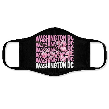 Discover Washington DC Face Masks, Cherry Blossom Floral Pop