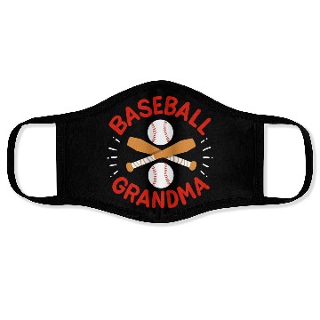 Discover Baseball Grandma nature Face Masks