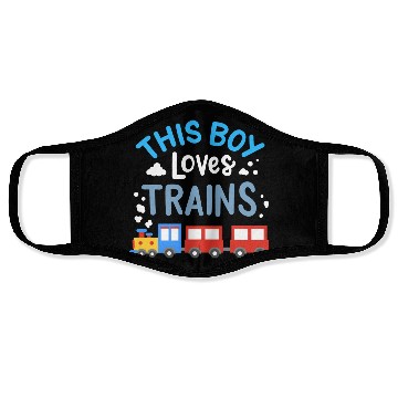 Discover Trains Train Lover Face Masks