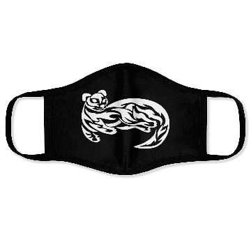 Discover Tribal Otter Tattoo Face Masks