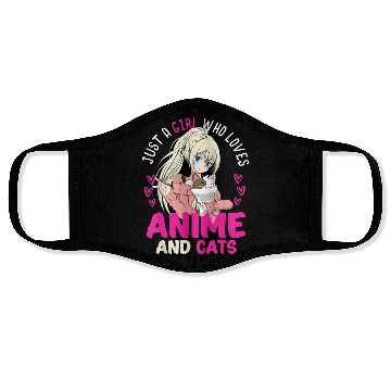 Discover Anime Otaku Cats Japanese Anime Girl Kawaii Cat Face Masks