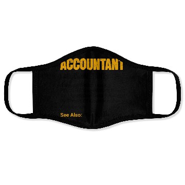 Discover Accountant Definition Noun Accounting Major CPA Face Masks