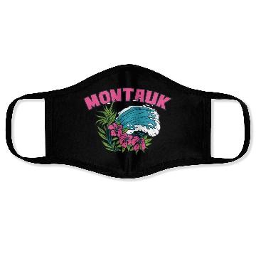 Discover Montauk New York Summer Nyc Tropical Montaukett Face Masks