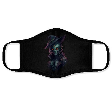 Discover Halloween Zombie Wicth RPG Game Style Face Masks