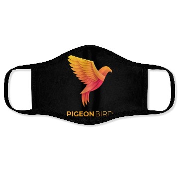 Discover Pigeon Bird Design Face Masks