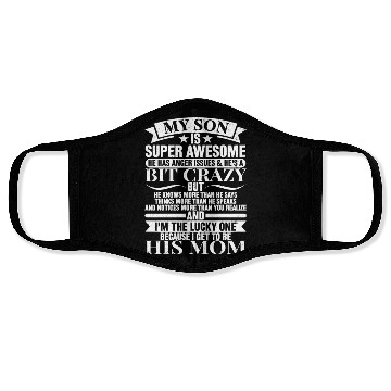 Discover My Son Is Super Awesome Face Masks